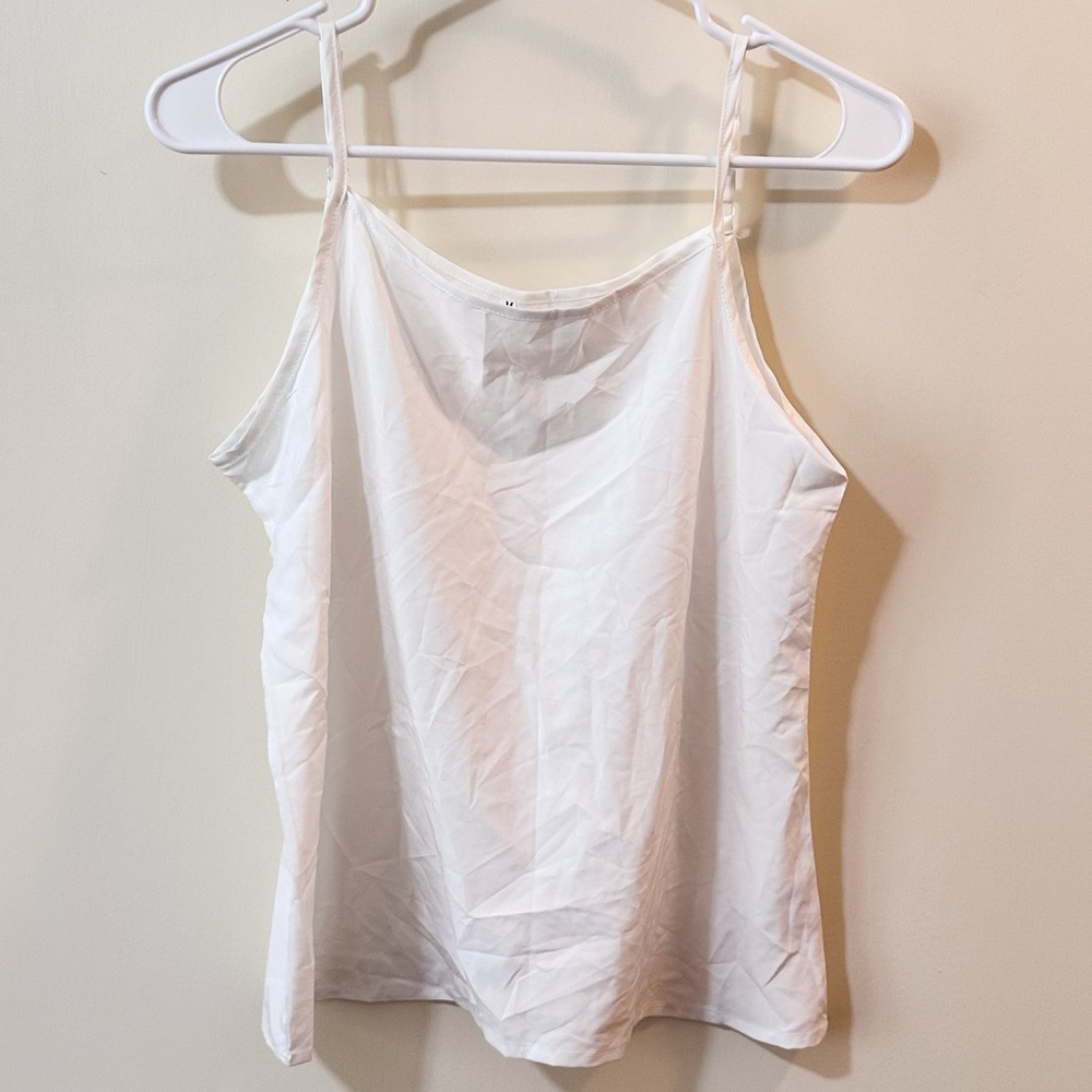 Silk white sun-top